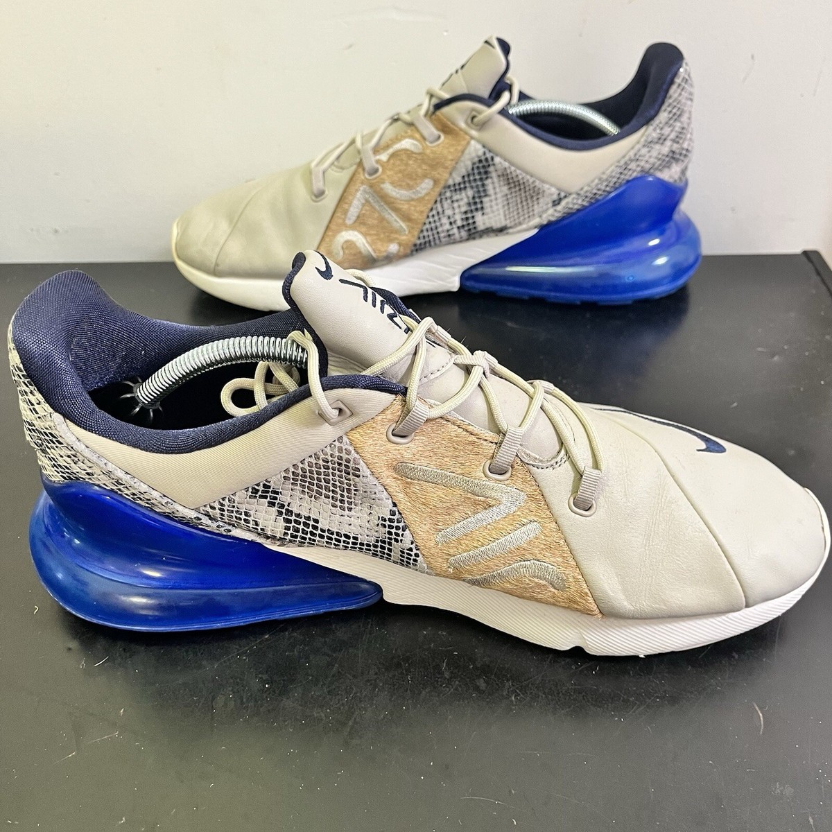 NIKE Air Max 270 AT 6153-400 Sz 11.5 Obsidian Hyper Royal-Sail Running​ Size 13 Nike Air Max 270 SOF Obsidian Hyper Royal Sail White  main image 3