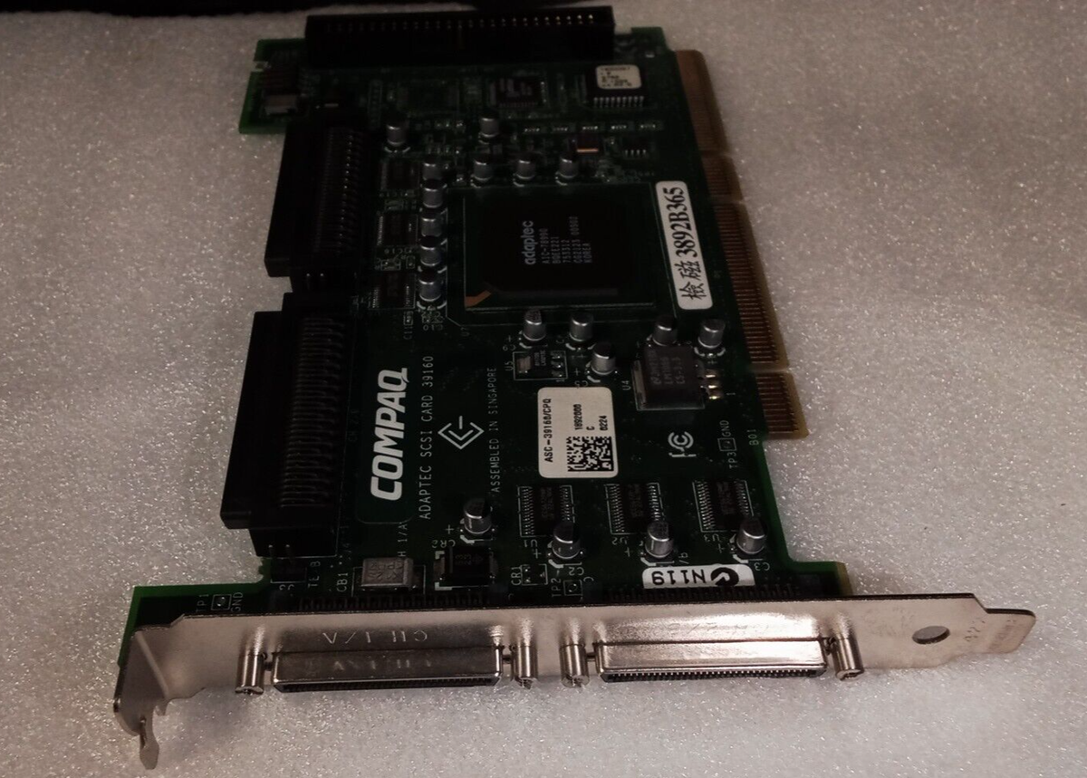Adaptec SCSI Card 39160 Ultra160 U160 LVD PCI 64bit SCSI HBA Card