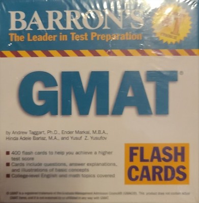 Barron's GMAT Flash Cards. set includes 400 flash cards to help achieve Better