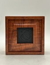 RARE Turtle Petroglyph Honu Koa Wood Box by Tom and Julie Pasquale Hawaiian Art