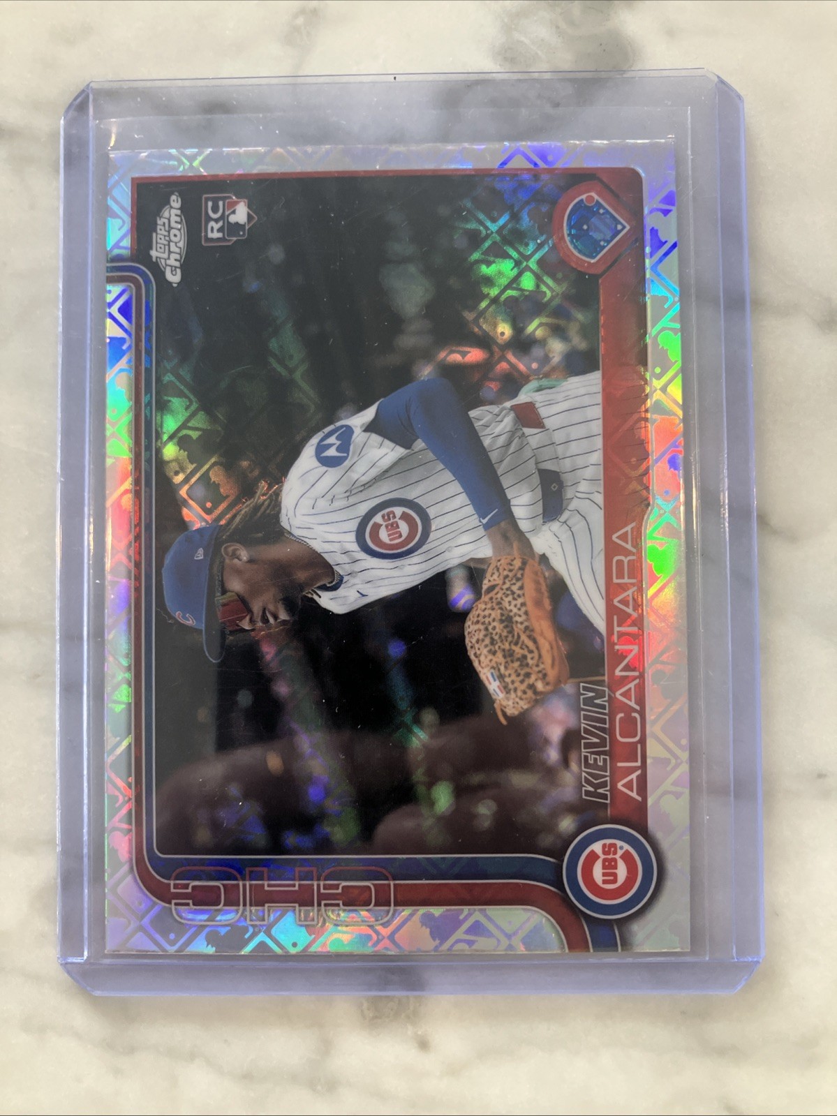2025 Topps Chrome - LOGOFRACTOR Image Variation Kevin Alcantara #173 (RC) Cubs