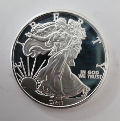 Sunshine Minting (SMI) Walking Liberty 1 ounce silver round .999 fine silver