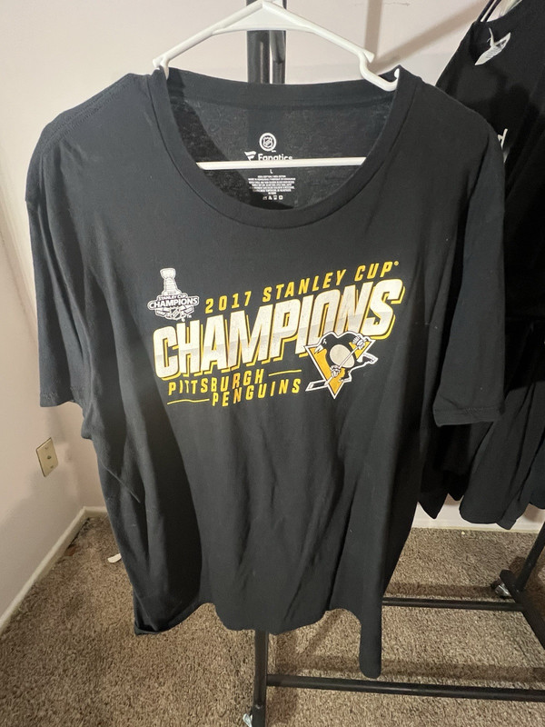 Fanatics Penguins 2017 Stanley Cup Champs Sidney Crosby #87 Shirt L