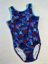 PLUM PracticeWear LEOTARD Gymnastics STARS Tank NOT FLIP-SIDE GK Similar SIZE AL