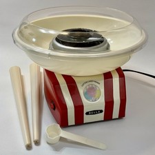Bella Electric Cotton Candy Maker Model 13572 Red  White Countertop Machine