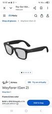 RayBan Meta Wayfarer Gen 2 Glasses Matte Black Transitions Grey Lens UNOPENED
