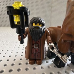 Hagrid & Fluffy Minifigure - LEGO Harry Potter Sorcerer's Stone 4706 hp009