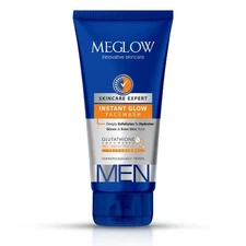 Meglow by Leeford | Instant Glow Facewash for Men, 100g | free shipping