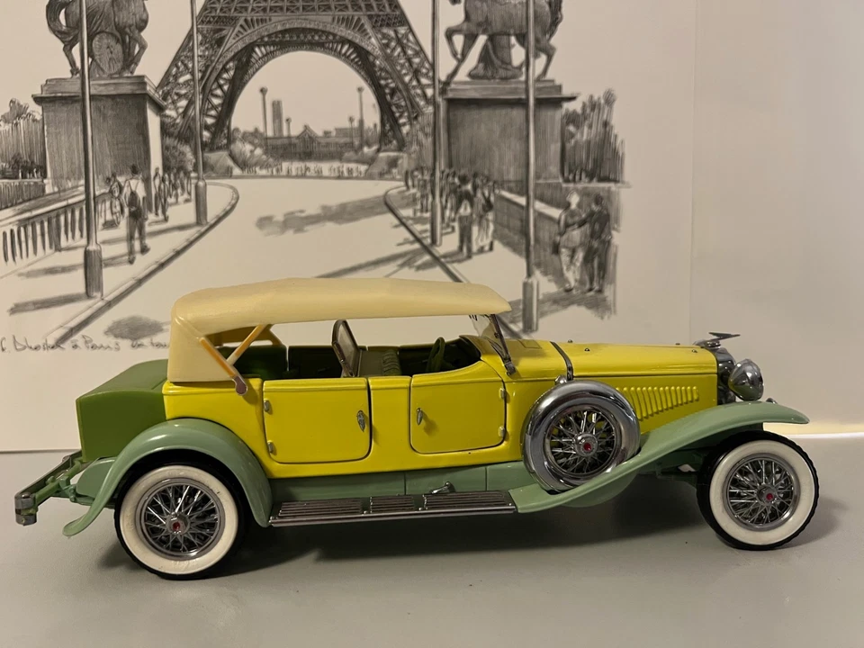 Franklin Mint Düsenberg J Derham Toruster gelb/grün 1930 - Bild 3 von 4