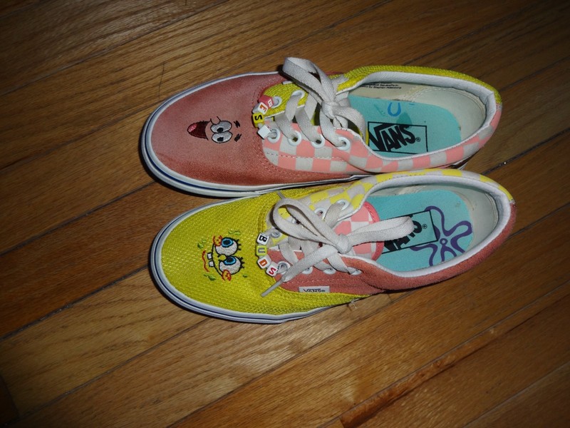 Vans Off The Wall Spongebob Square Pants  X Era Best Friends Mens 5.5 Womens 7.0