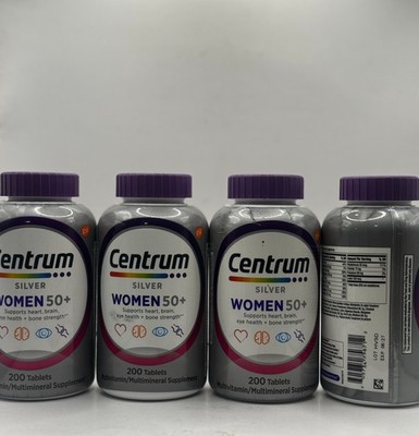 (EXP: 6/27 )4x Centrum Silver Women's Multivitamin for Women 50 Plus 200 Ct