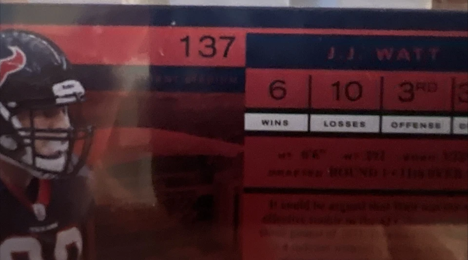 2011 Panini Playoff Contenders Football JJ Watt (RC) #137 Rookie Ticket Auto - Image 4 of 4