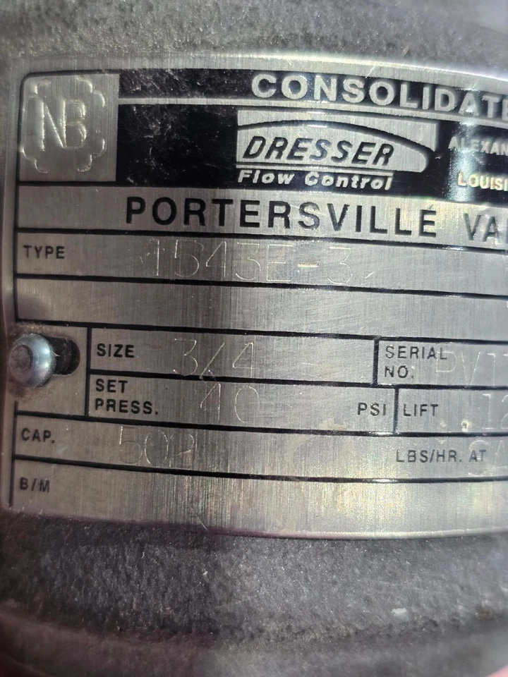 Consolidated Safety Relief Valve 1543E-3 3/4'' (USED) - Image 2 of 4