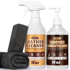 Leather Cleaner and Conditioner Kit-2 18oz, Leather Cleaner for Car Seats, Fu...