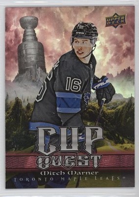 2025-26 Upper Deck Series 1 Cup Quest Red 76/199 Mitch Marner #CQ-8 0he