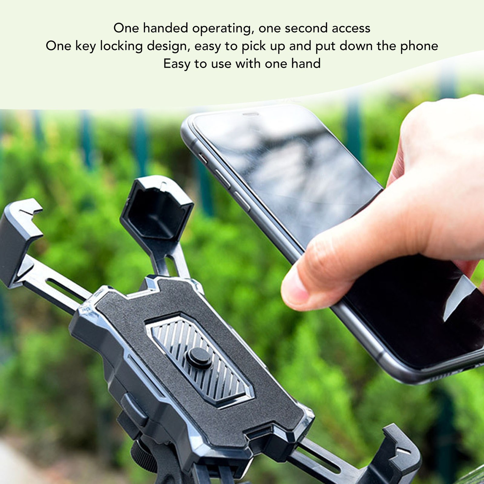 Motorcycle Phone Holder Stable Shock Absorbing Motorcycle Phone Mount For