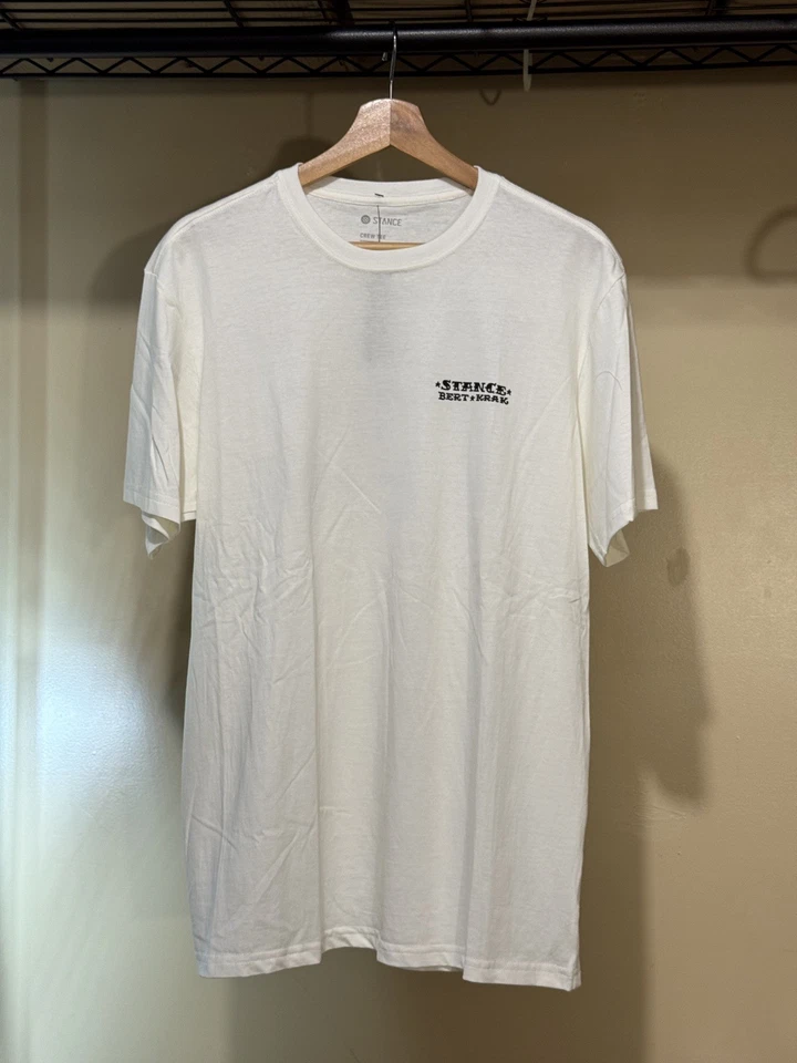 BERT KRAK X STANCE Tattoo Flash Graphic Tee Men’s Size Medium Shirt - Image 2 of 4