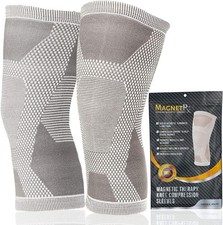 Magnetic Therapy Knee Compression Sleeves Pair Medium Knee Support Brace Pair