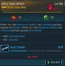Borderlands 4 VEX TEEN WITCH +5 DMG DEALT/LIFESTEAL GOD ROLL!!! PS5/XBOX/ PC