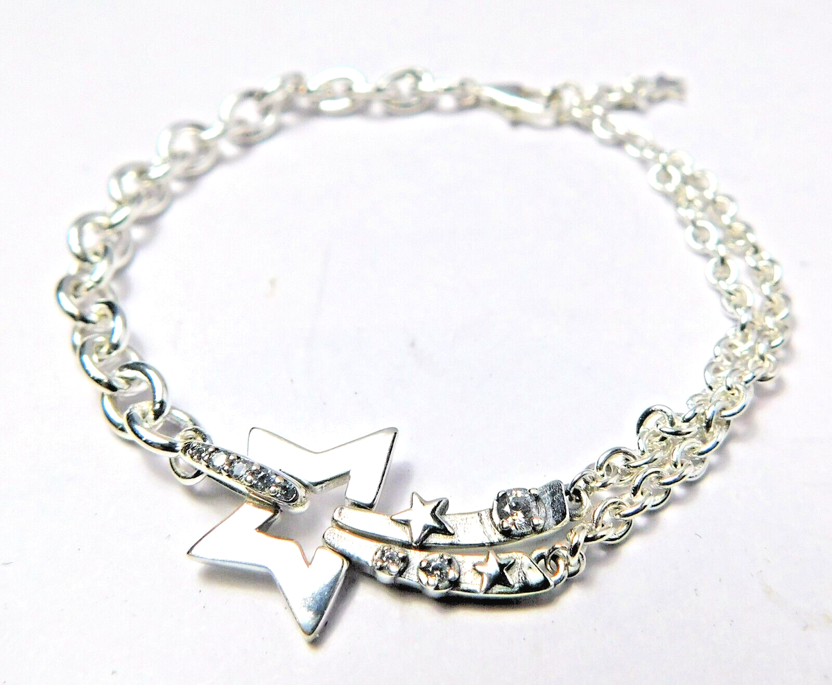 Authentic Pandora Bracelet, Shooting Star Double Chain #592409C01