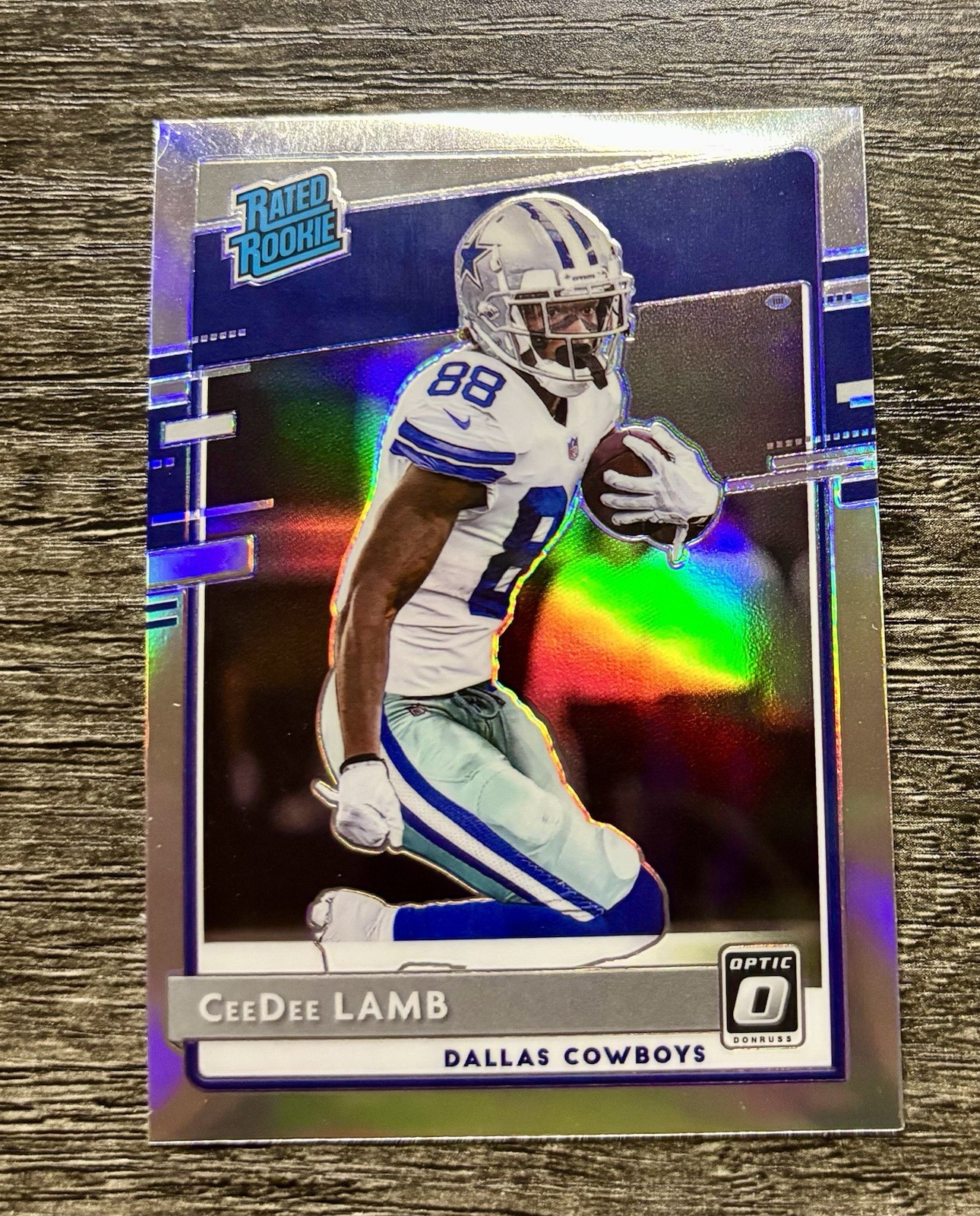 CEEDEE LAMB 2020 DONRUSS OPTIC RATED ROOKIE HOLO PRIZM COWBOYS RC