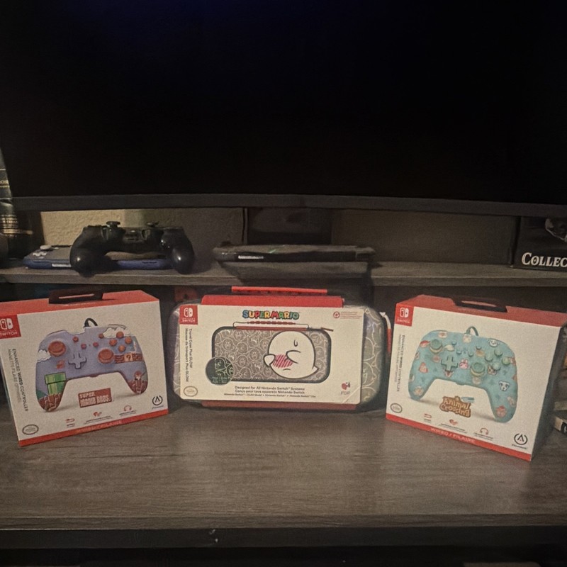 Nintendo Switch Wireless Controllers + Carrying Case Bundle, Multicolor