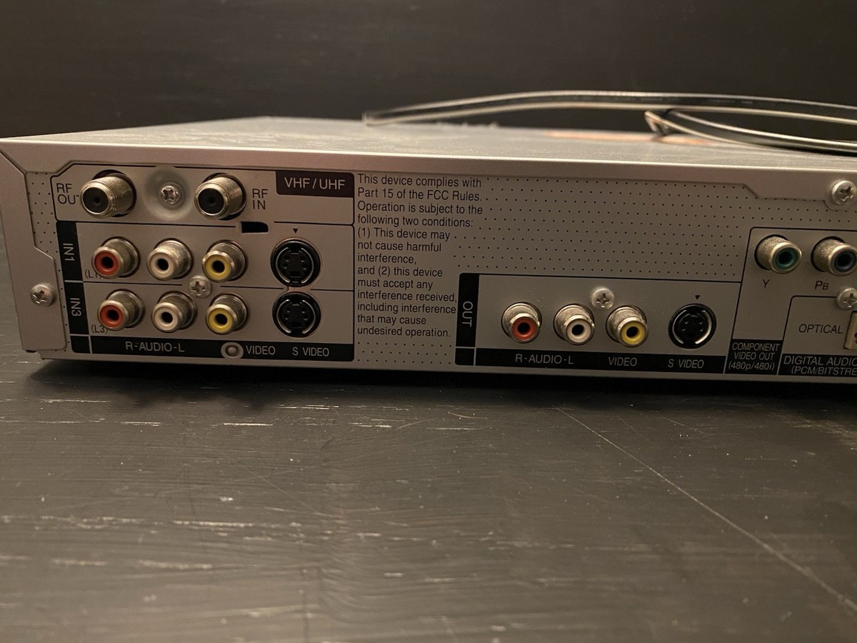 Panasonic DVD Recorder DMR-es10 + RCA VR501B As Is For Parts No