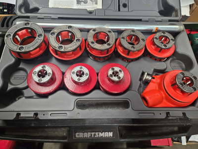 #ad RIDGID 12 R Exposed Ratchet Threader Sets Excellent Condition $500.00