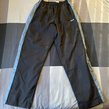 Fila Mens Tracksuit Size L Black Blue