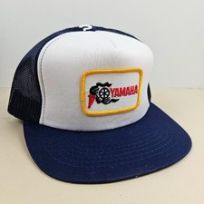 Vintage Yamaha Patch YoungAn Trucker Hat Snapback Dad Cap