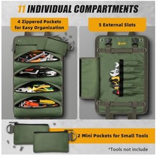 Rollable Toolbag, Heavy Duty Roll Up Organizer