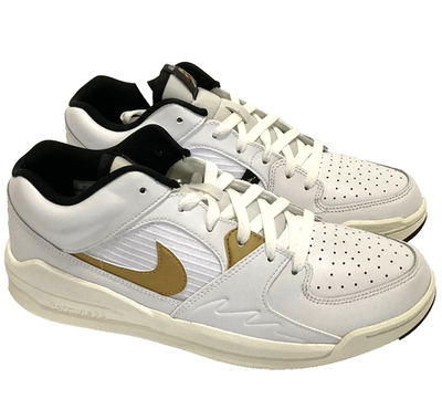 Nike Men's Jordan Stadium 90 Shoes Size 10, White/Gold/Black