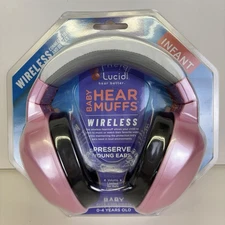 Lucid Audio Baby Hear Muffs Hearing EAR Protection 0-4 Years PINK SEALED