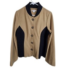 Vintage Pendleton Womens Wool Button Front Jacket Sz L Country Heritage Preppy