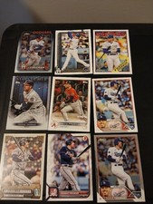 Freddie Freeman 9 Card Lot MLB LA Dodgers & Braves Topps Chrome Inserts Mixed