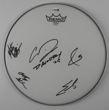 Chris Daughtry JSA Fully Signed 12"  Drumhead Drum Head