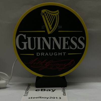 Guinness Logo 3D Printed Sign 7 inch Man cave Bar | eBay