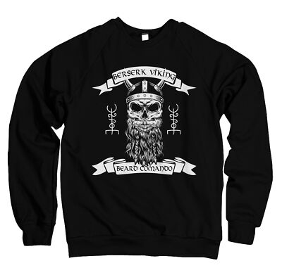 Mens Pullover Sweater Comando Viking Odin Wotan Warrior Berserker BV18720SW