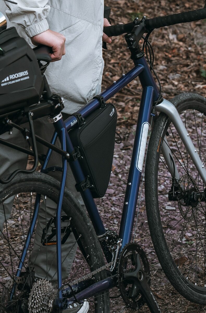 ROCKBROS Bicycle Frame Bag Reflective Side Pocket MTB Road