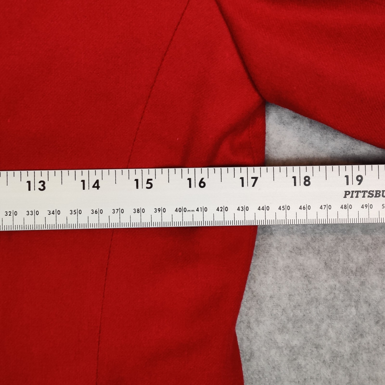 Pendleton Women Blazer 8 Solid Red Button Up Wool - image 10