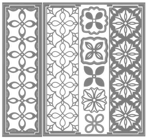 New, Retired Sizzix Thinlits Stackable Geometrics 12pc set #664401 Retail $31.99 - Picture 4 of 8