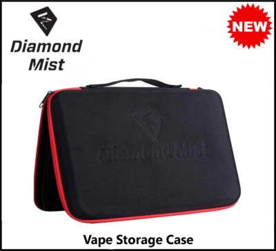 Vape Storage Case / Carry Case by Diamond Mist - Medium or Large - Black  and Red | eBay UK
