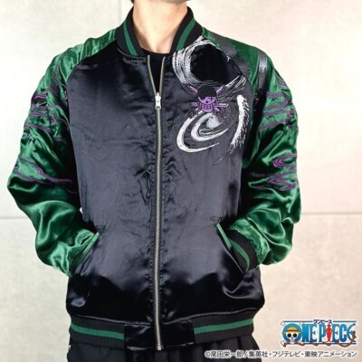 Karakuri Soul x ONE PIECE Roronoa Zoro Embroidered Jacket BLACK