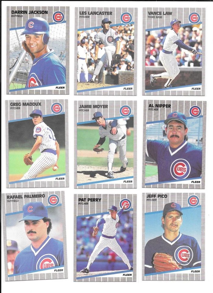 1989 Fleer Baseball Trading Cards / You Choose #s 401 - 600 / mb41 - Image 4 of 4
