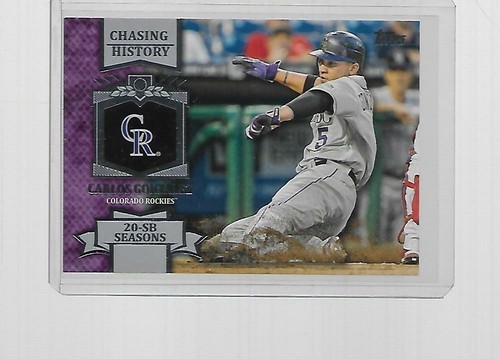 2013 TOPPS BASEBALL CHASING HISTORY CARLOS GONZALEZ #CH-72 - 第 1/1 張圖片