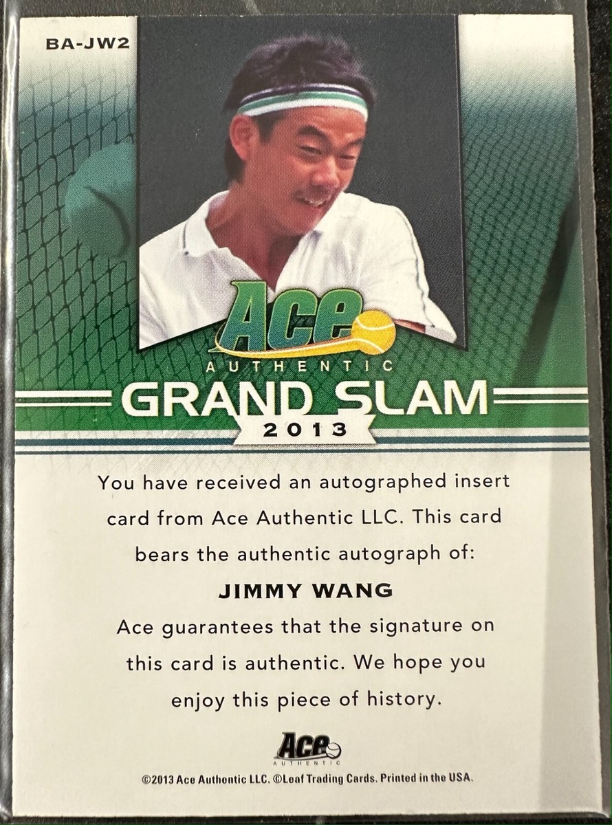 2013 Ace Authentic Grand Slam Jimmy Wang Auto Tennis #BA-JW2 | eBay