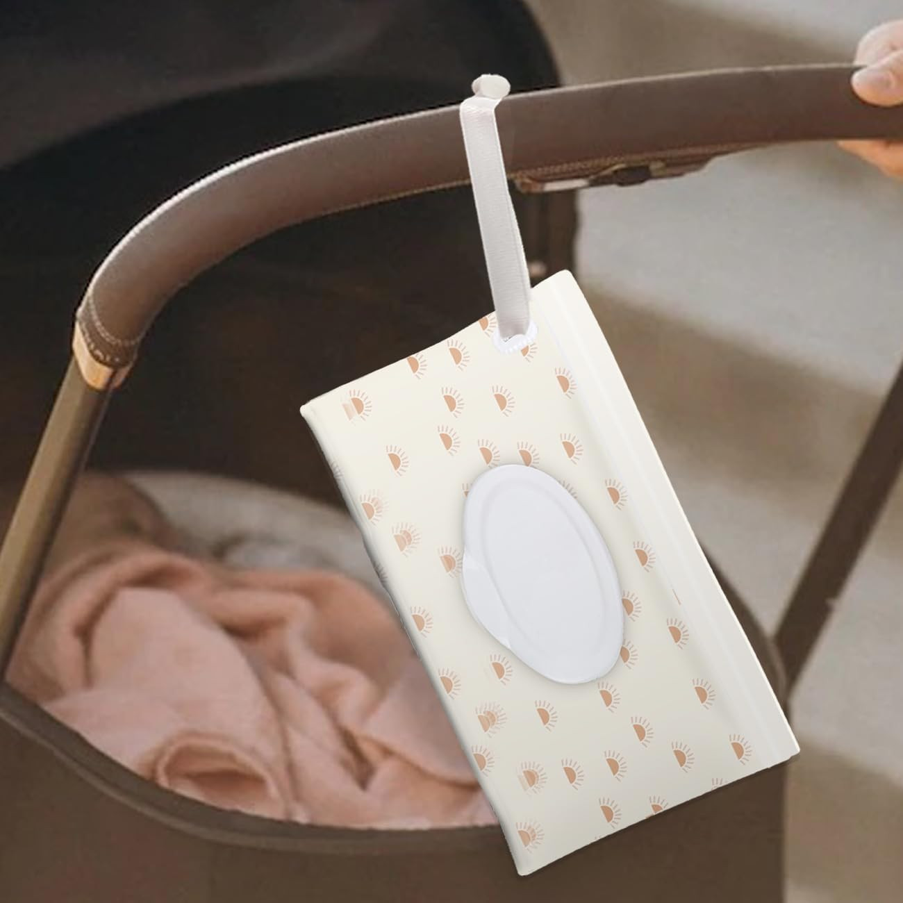 3 Pack Baby Wipes Dispenser，Baby Wipe Holder for Travel，Boho Wipes Container， Re