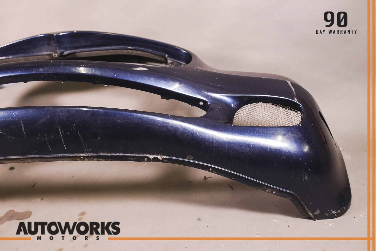 03-08 Maserati Quattroporte M139 Front Bumper Cover Panel Blue Nettuno OEM