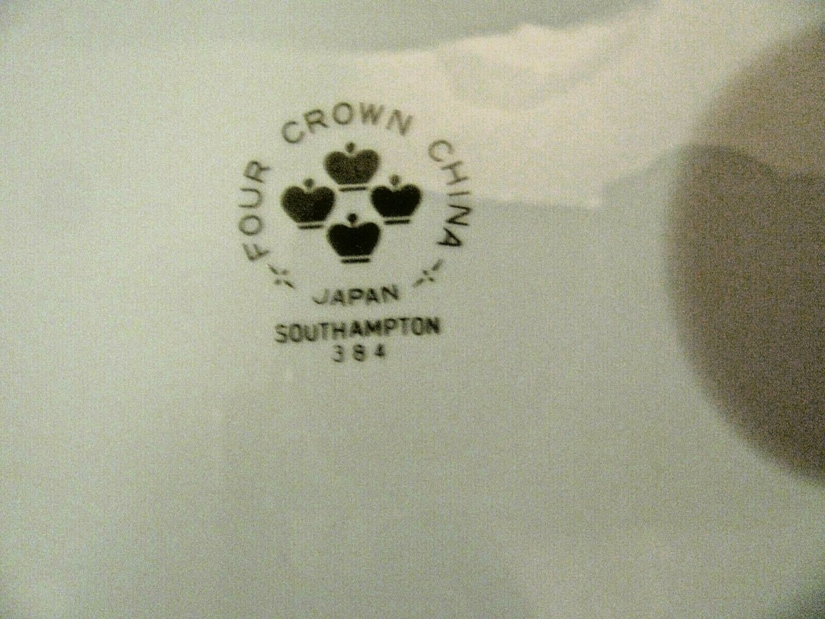 Four Crown China Southampton #384 Set of 4 Salad Plates Made in