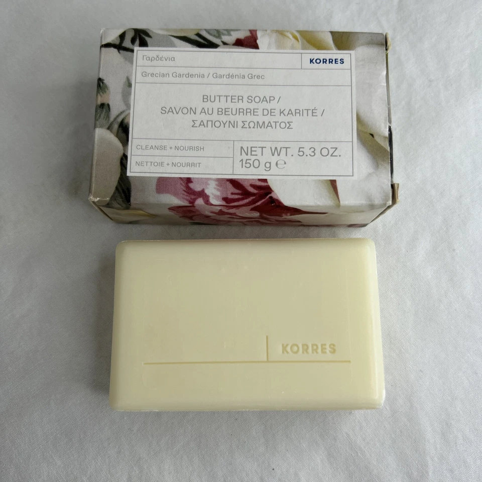 Korres греческое масло гардения мыло очищающее + питательное 91,2% натуральное 150 г - Изображение 3 из 3